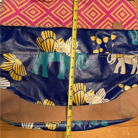 Fossil Multicolor Tote Bag with Elephant Design - Picture 5 of 15